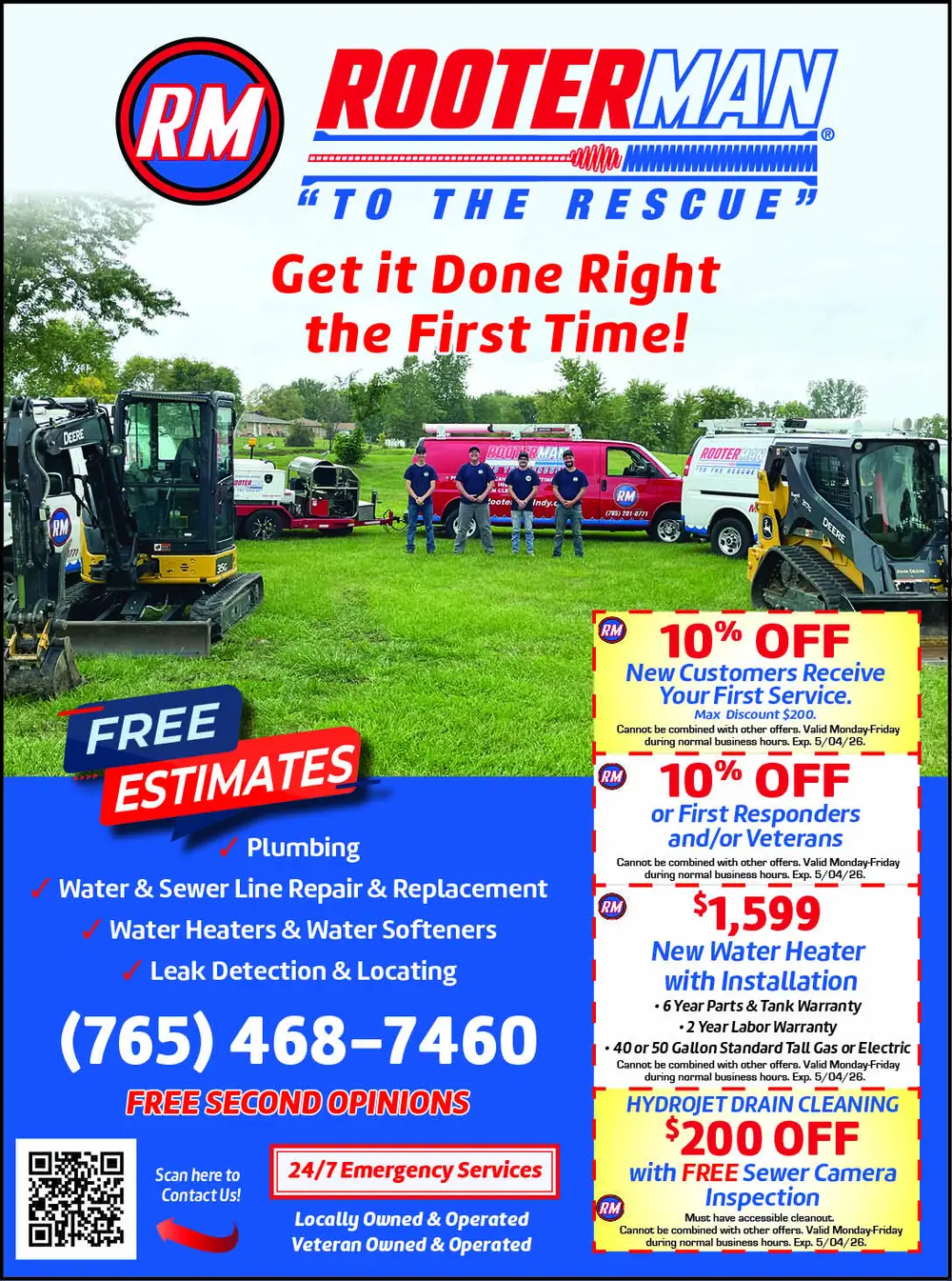 Plumbing & Sewer Services in Indiana - RooterMan
