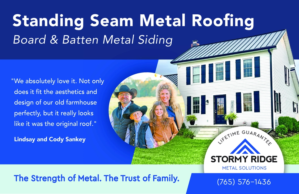 Standing Seam Metal Roofing & Siding in Indiana | Stormy Ridge