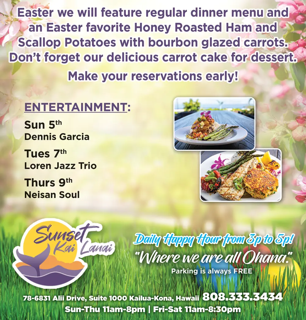 Sunset Kai Lanai – Kailua-Kona, Hawaii Family Dining & Entertainment