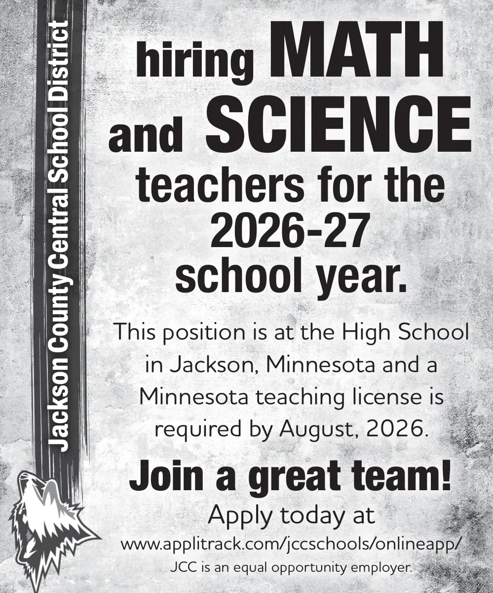 Math and Science Teacher Careers in Jackson, Minnesota