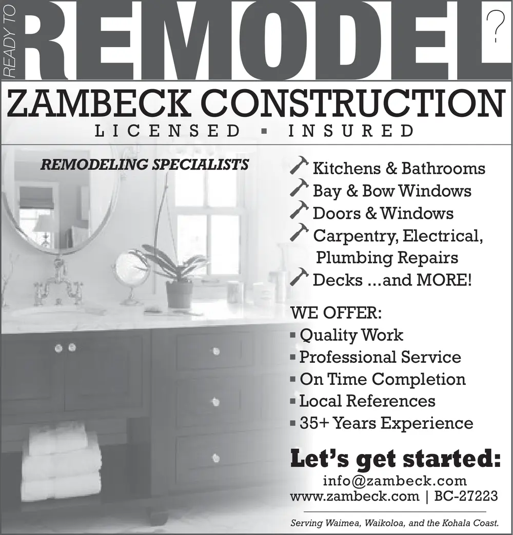 Remodeling & Construction Experts in West Hawaii, HI