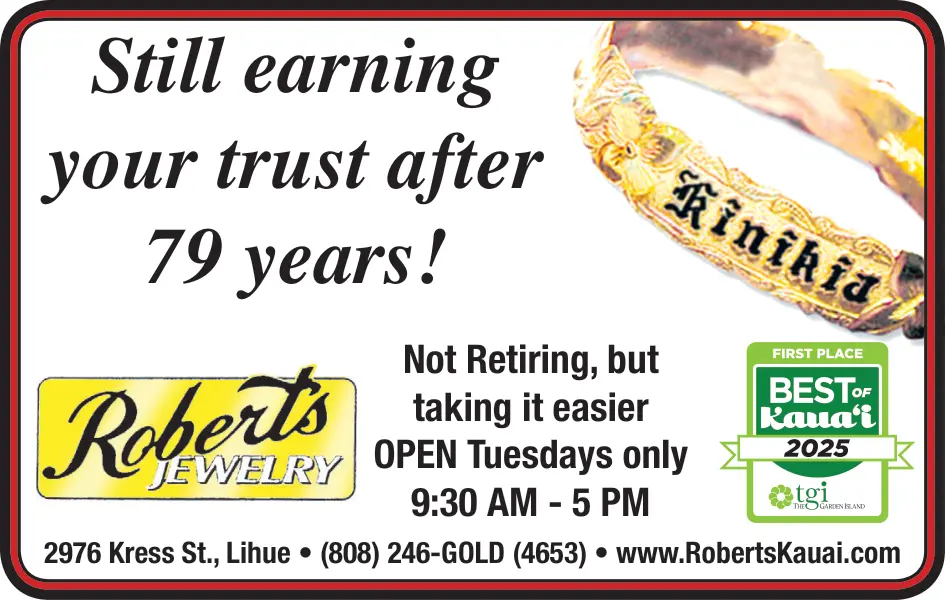 Trusted Jewelry Store in Lihue, HI – Roberts Jewelry
