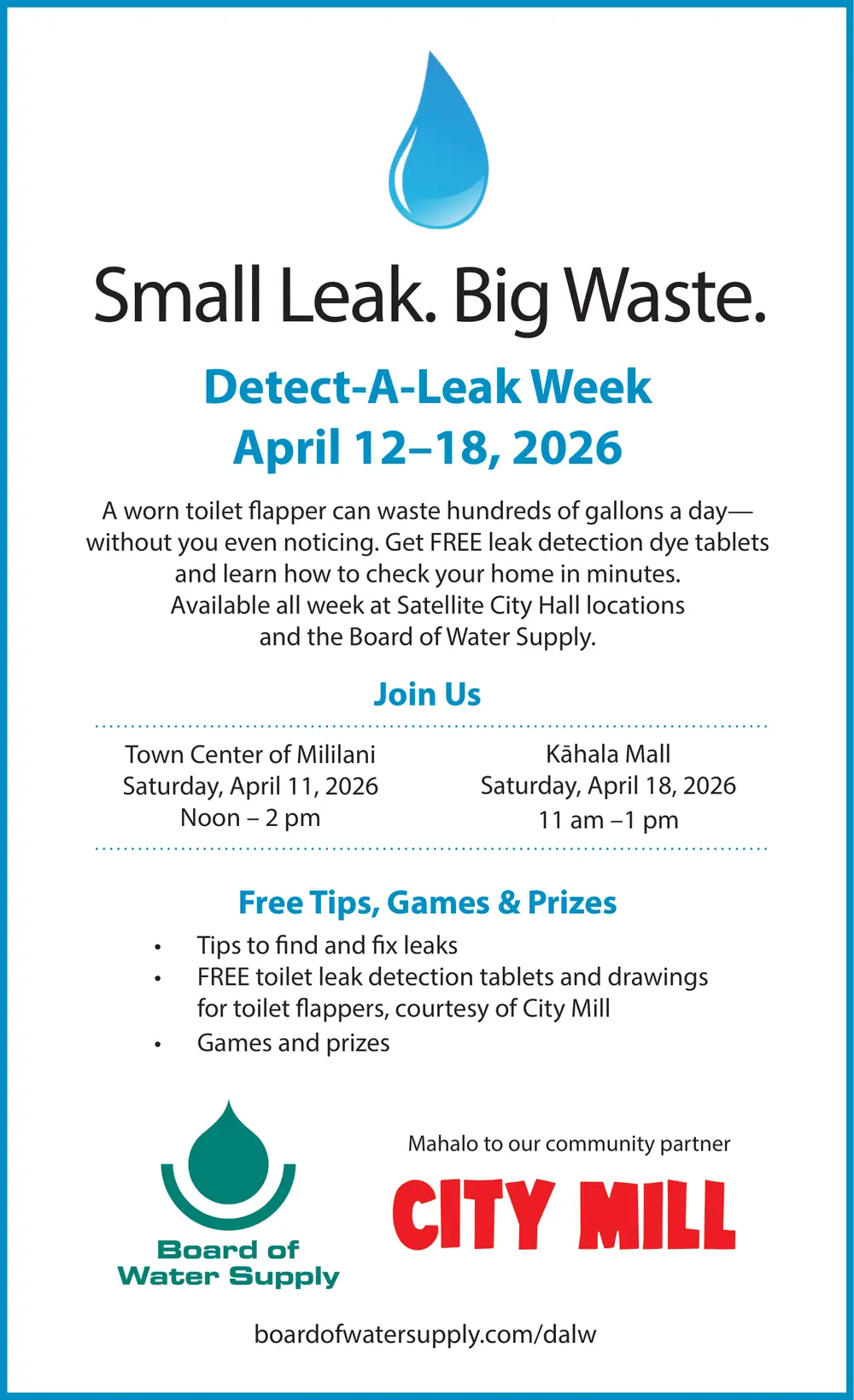 Detect-A-Leak Week | Water Conservation in Honolulu, HI