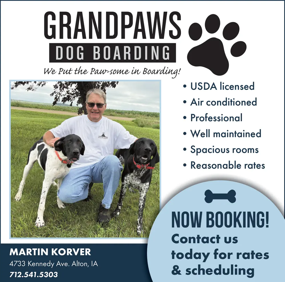 Grandpaws Dog Boarding in Alton, IA – Professional Pet Care