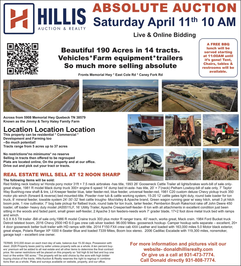 Hillis Auction & Realty Absolute Auction