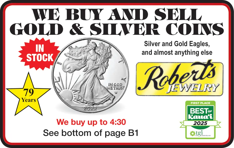 Buy & Sell Gold and Silver Coins in Kauai, HI