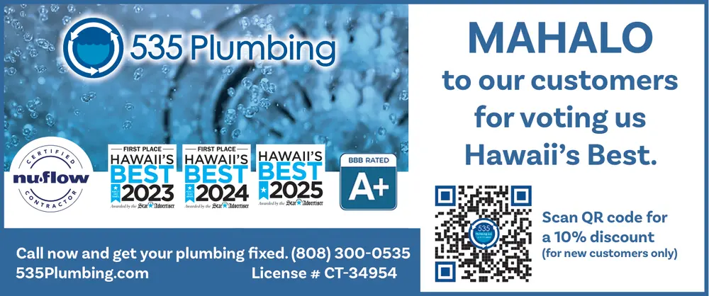 Top Local Plumbing Service – 535 Plumbing in Honolulu, HI
