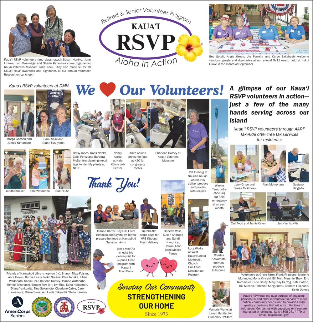 Kaua'i RSVP – Volunteer & Senior Service Program in Kauai, HI