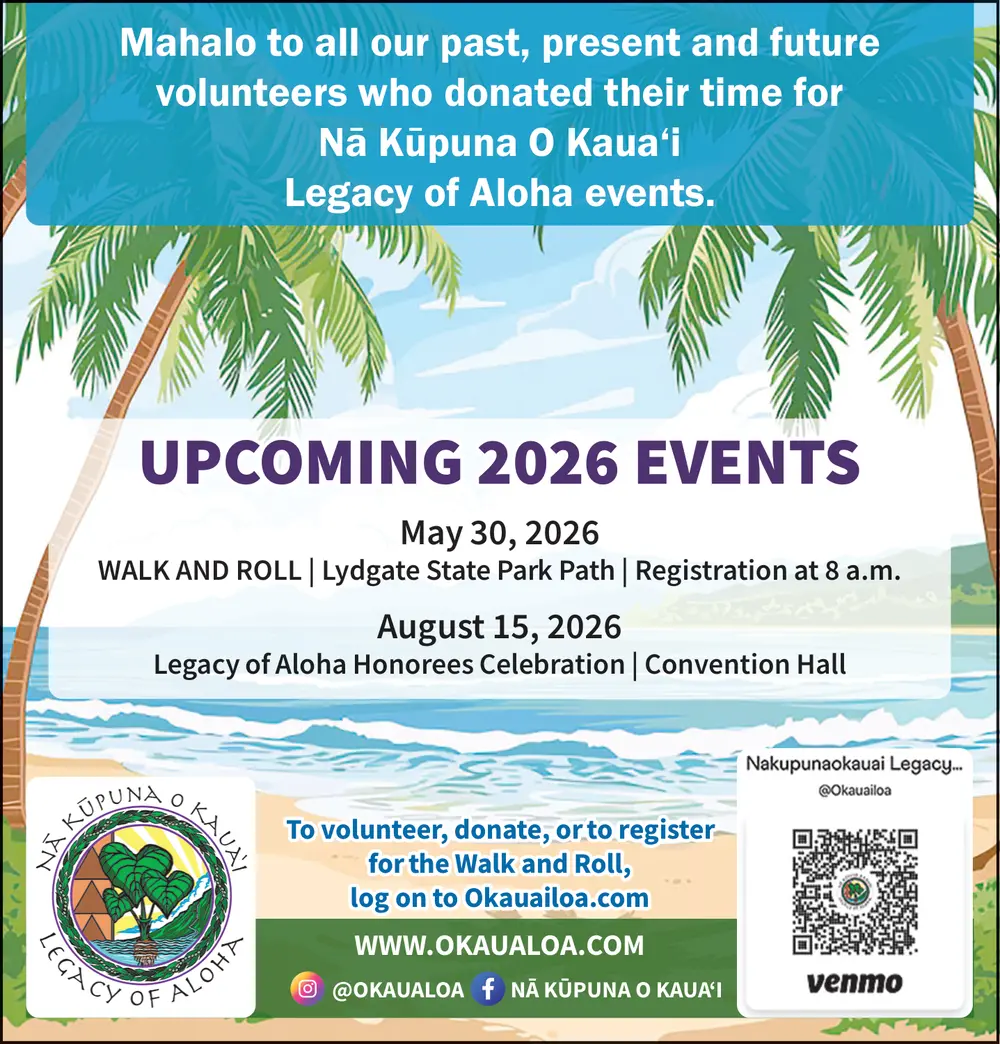 Nā Kūpuna O Kaua‘i Legacy of Aloha Events in Kauai, HI