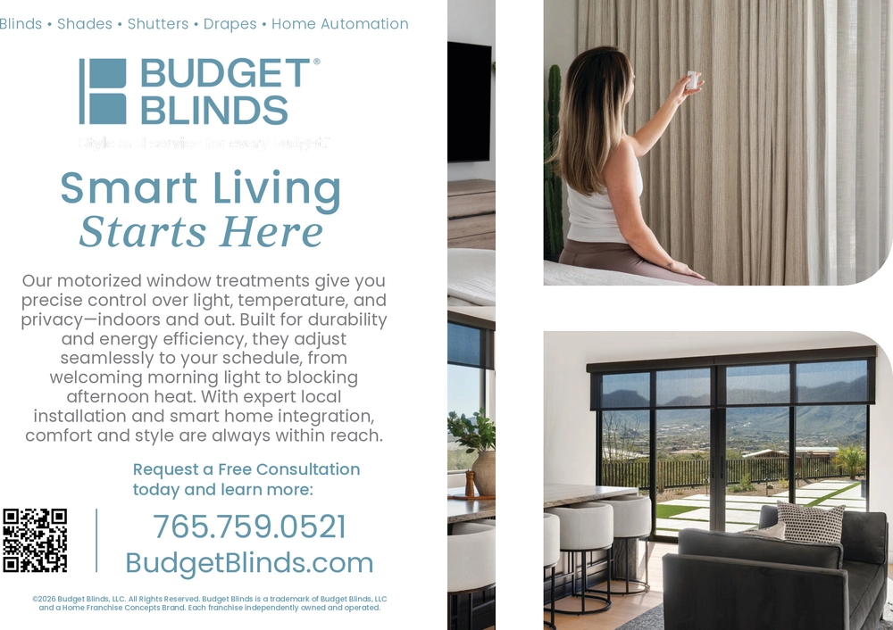 Custom Motorized Blinds and Window Treatments in Indiana