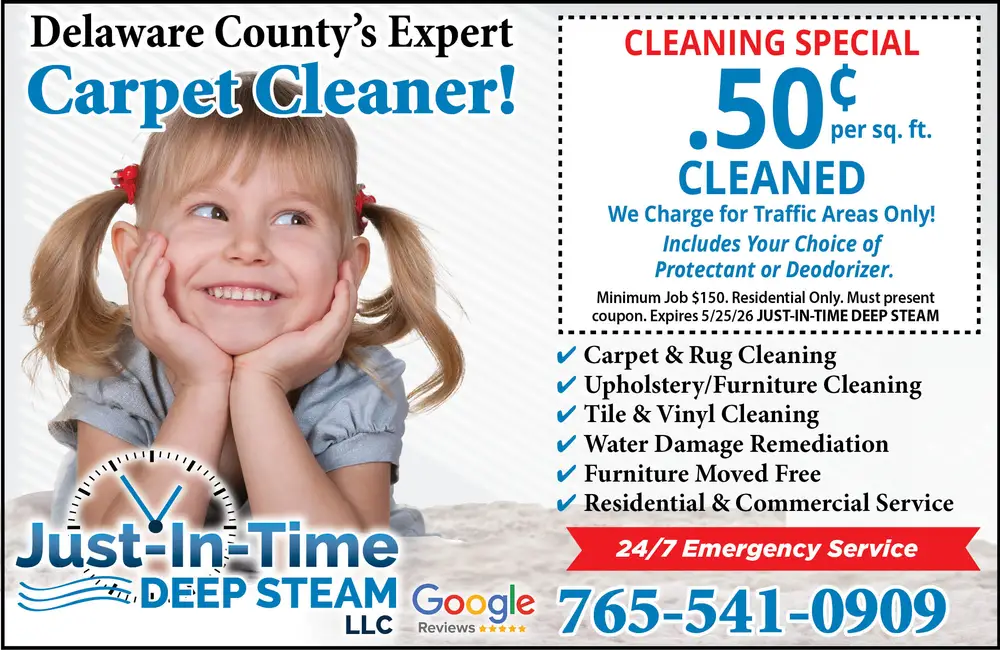 Carpet & Floor Cleaning in Delaware County, Indiana