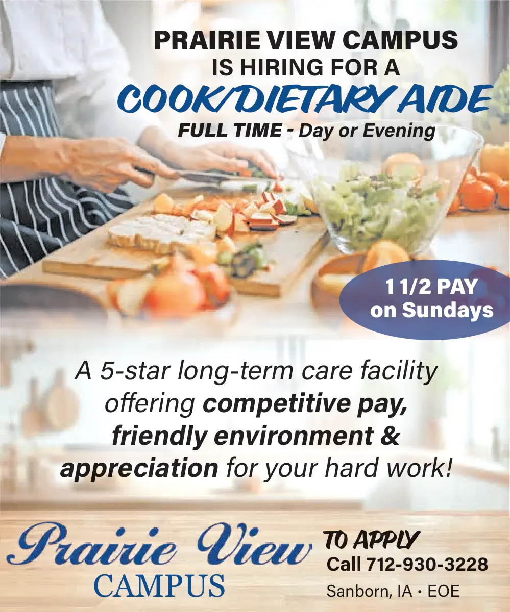 Join Prairie View Campus Careers in Sanborn, IA