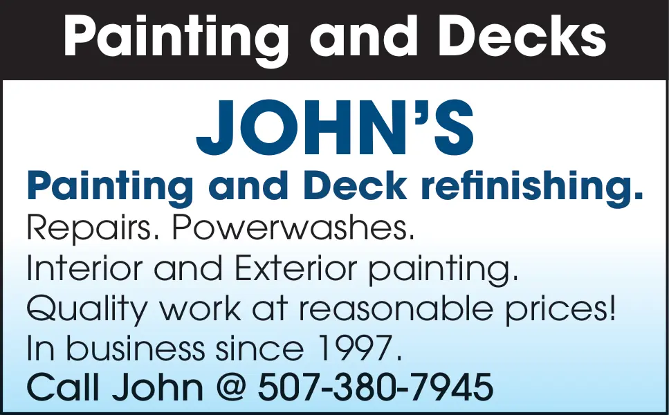 Expert Painting and Deck Refinishing in Southern Minnesota