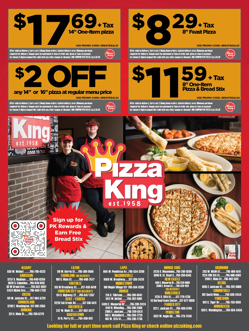 Pizza King – Anderson, Indiana’s Favorite Family Pizza Shop