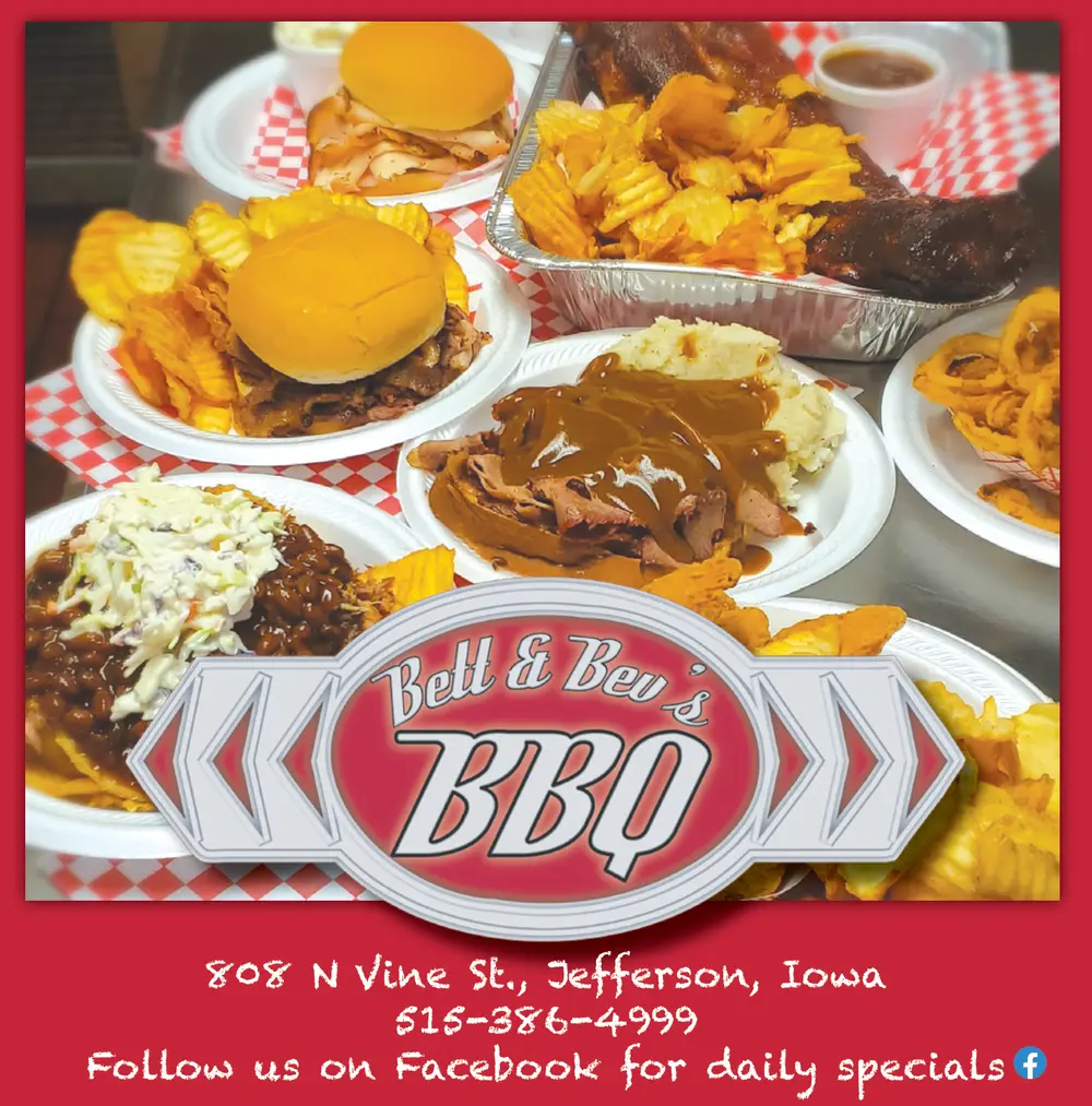 Bett & Bev's BBQ - Authentic Barbecue in Jefferson, Iowa