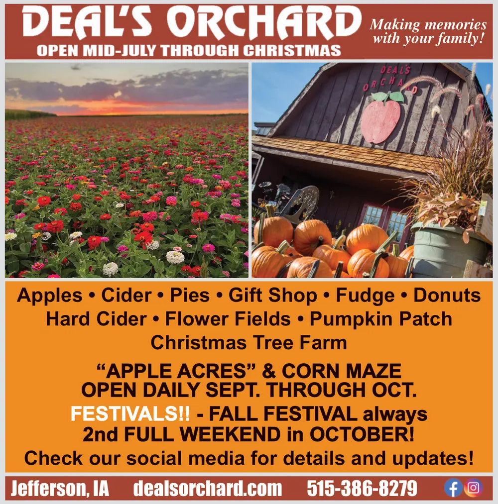 Welcome to Deal's Orchard in Jefferson, IA