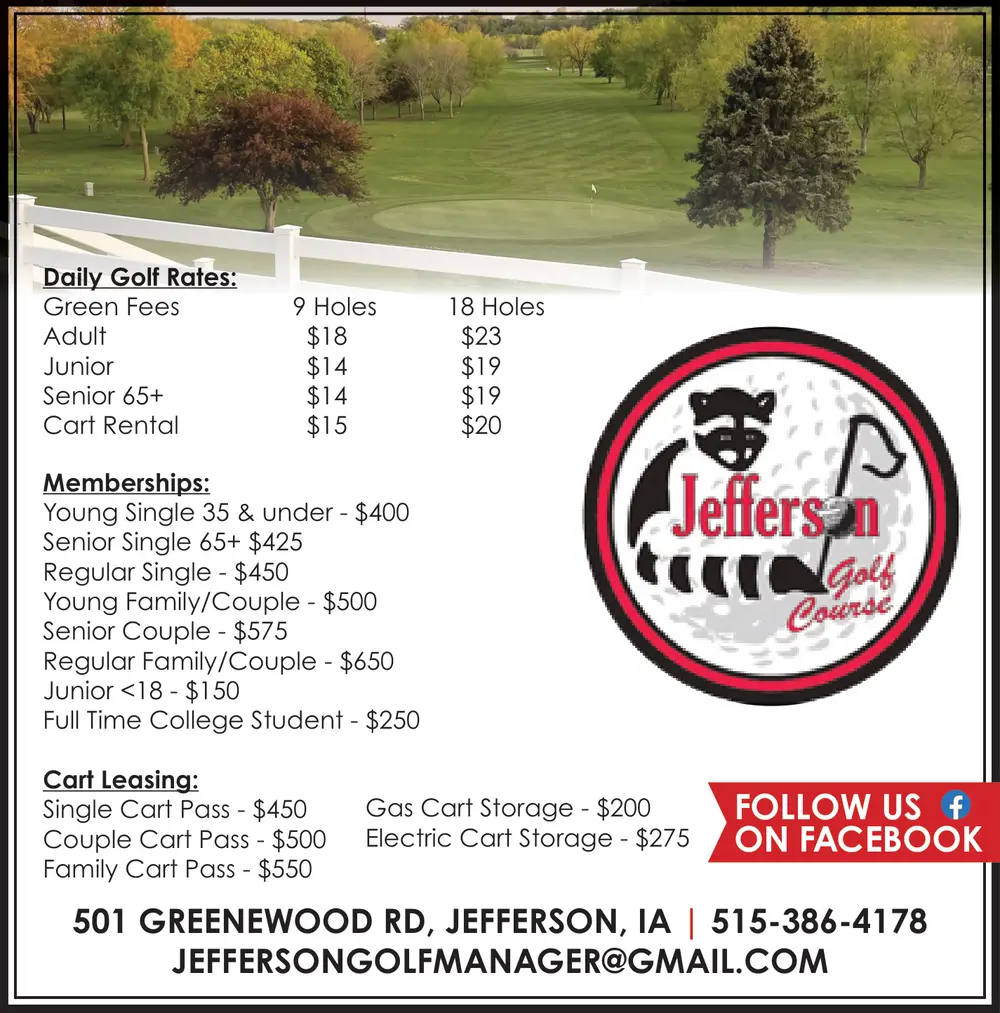 Golf in Jefferson, IA - Jefferson Golf Course
