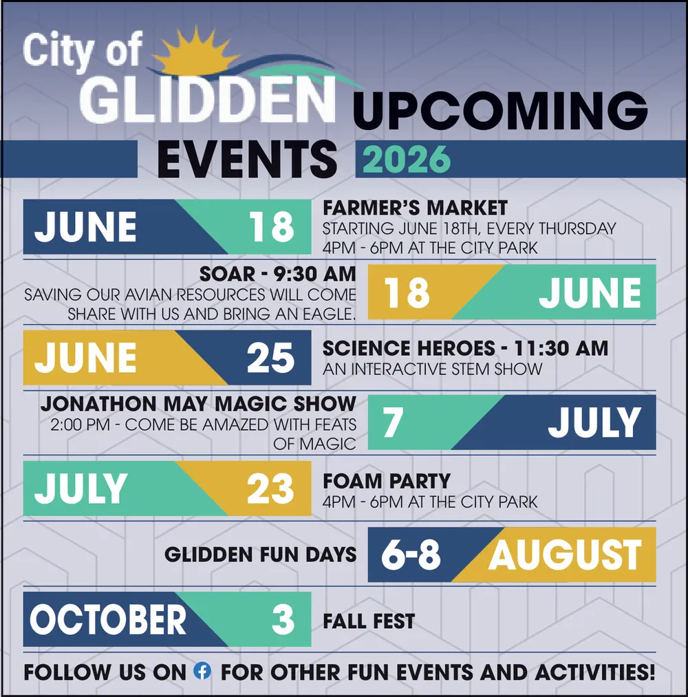 Glidden, Iowa 2026 Community Events & Family Activities