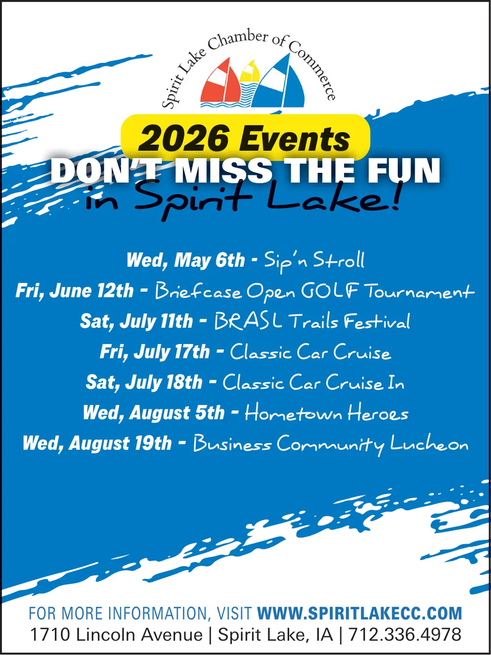 Spirit Lake Chamber of Commerce – Community Events in Spirit Lake, IA