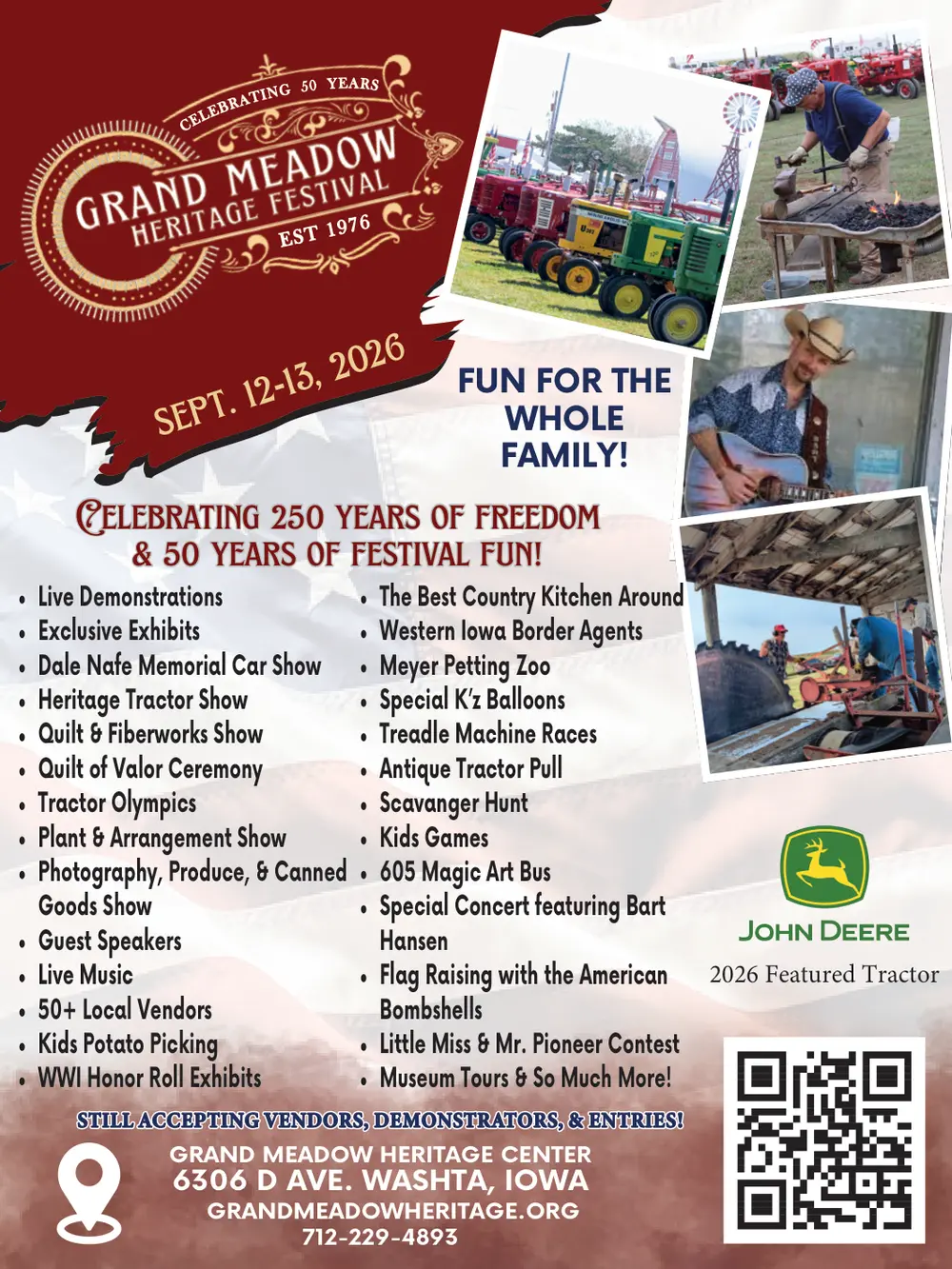 Grand Meadow Heritage Festival – Washta, Iowa