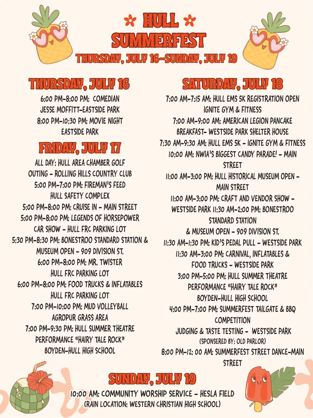 Hull Summerfest – Celebrate Summer in Hull, Iowa