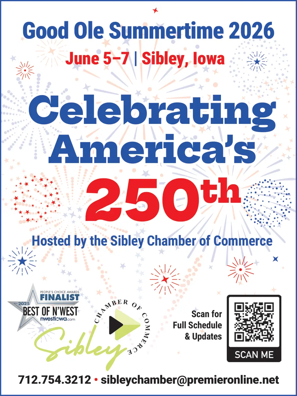 Good Ole Summertime 2026 - Sibley, Iowa Chamber of Commerce