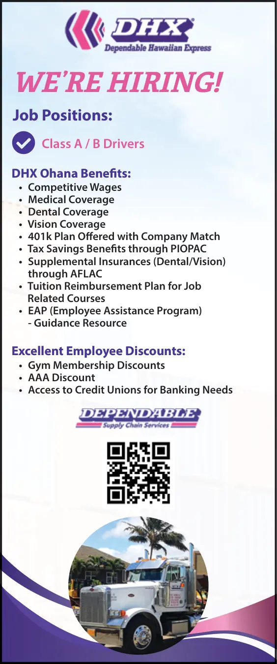 Now Hiring Class A and B Drivers in Honolulu, HI