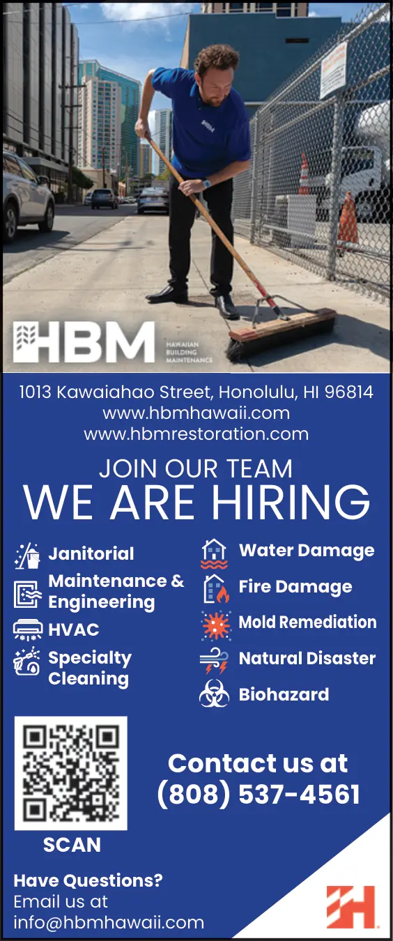 Maintenance, Janitorial & Engineering Jobs in Honolulu, HI