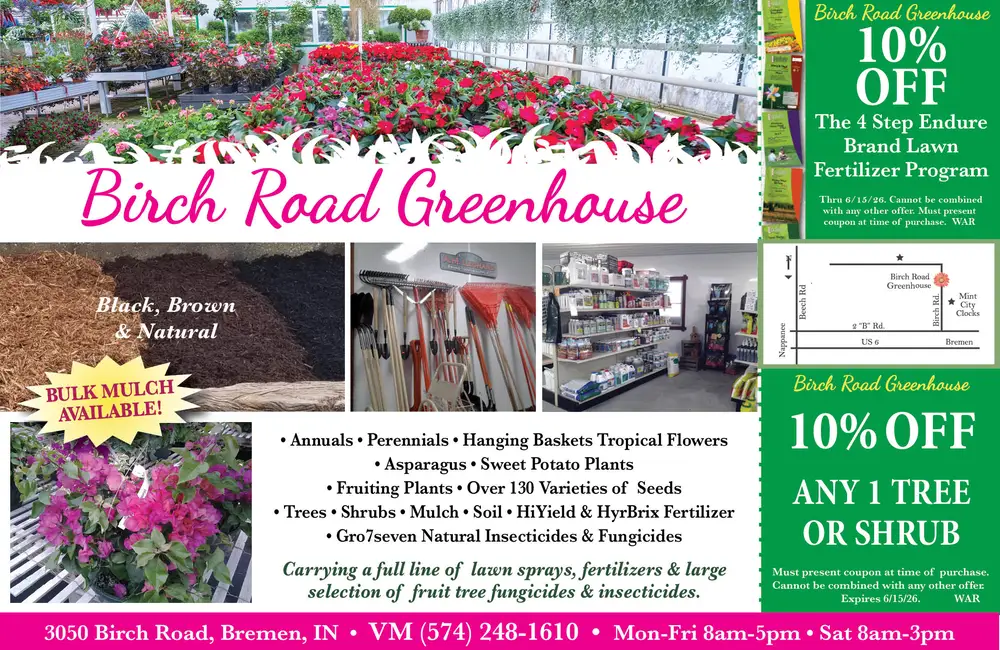 Discover Birch Road Greenhouse in Bremen, IN