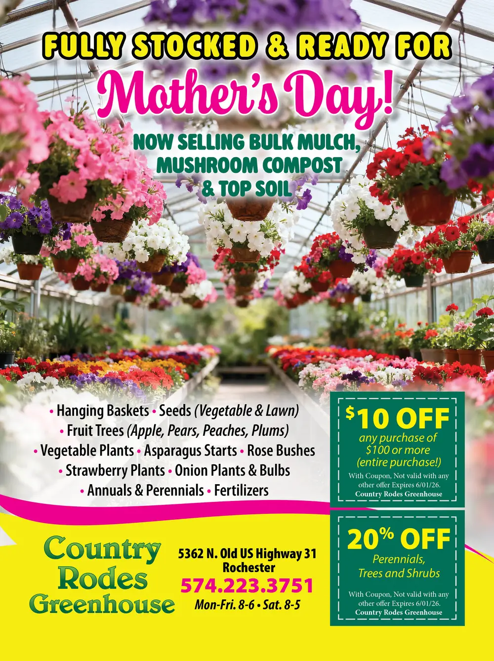 Discover Country Rodes Greenhouse – Rochester, Indiana