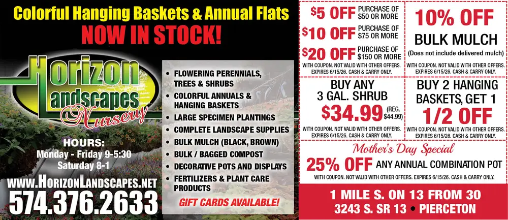 Horizon Landscapes Nursery – Pierceton, Indiana’s Garden & Landscape Center