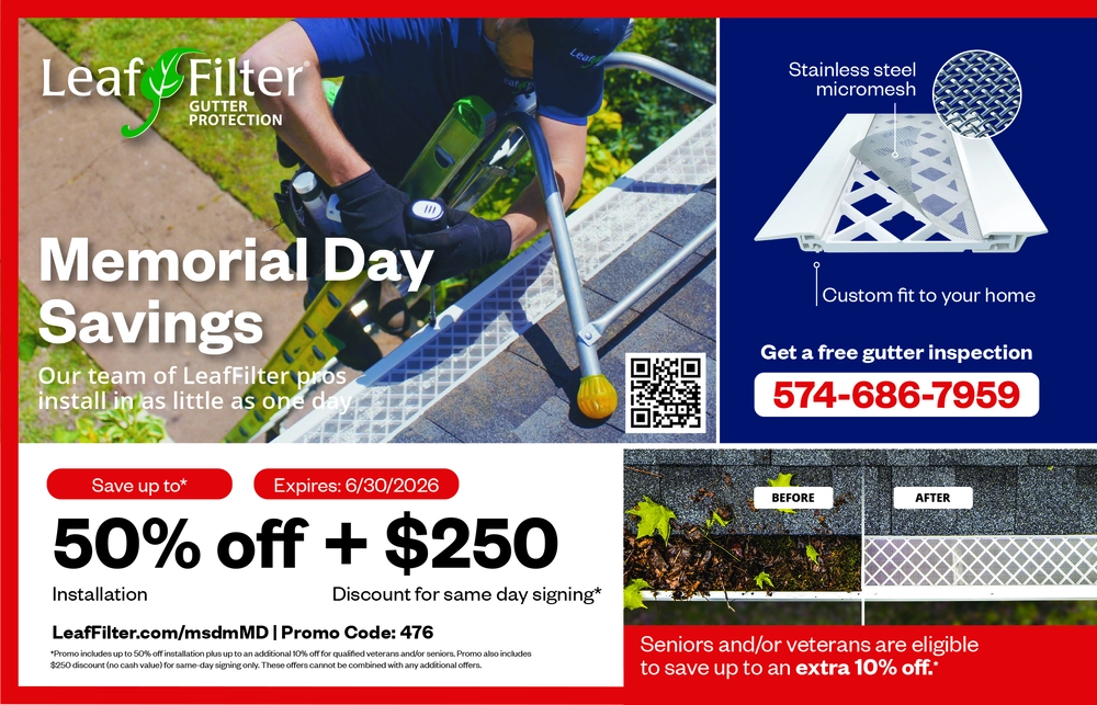 LeafFilter Gutter Protection in Indiana | Memorial Day Savings