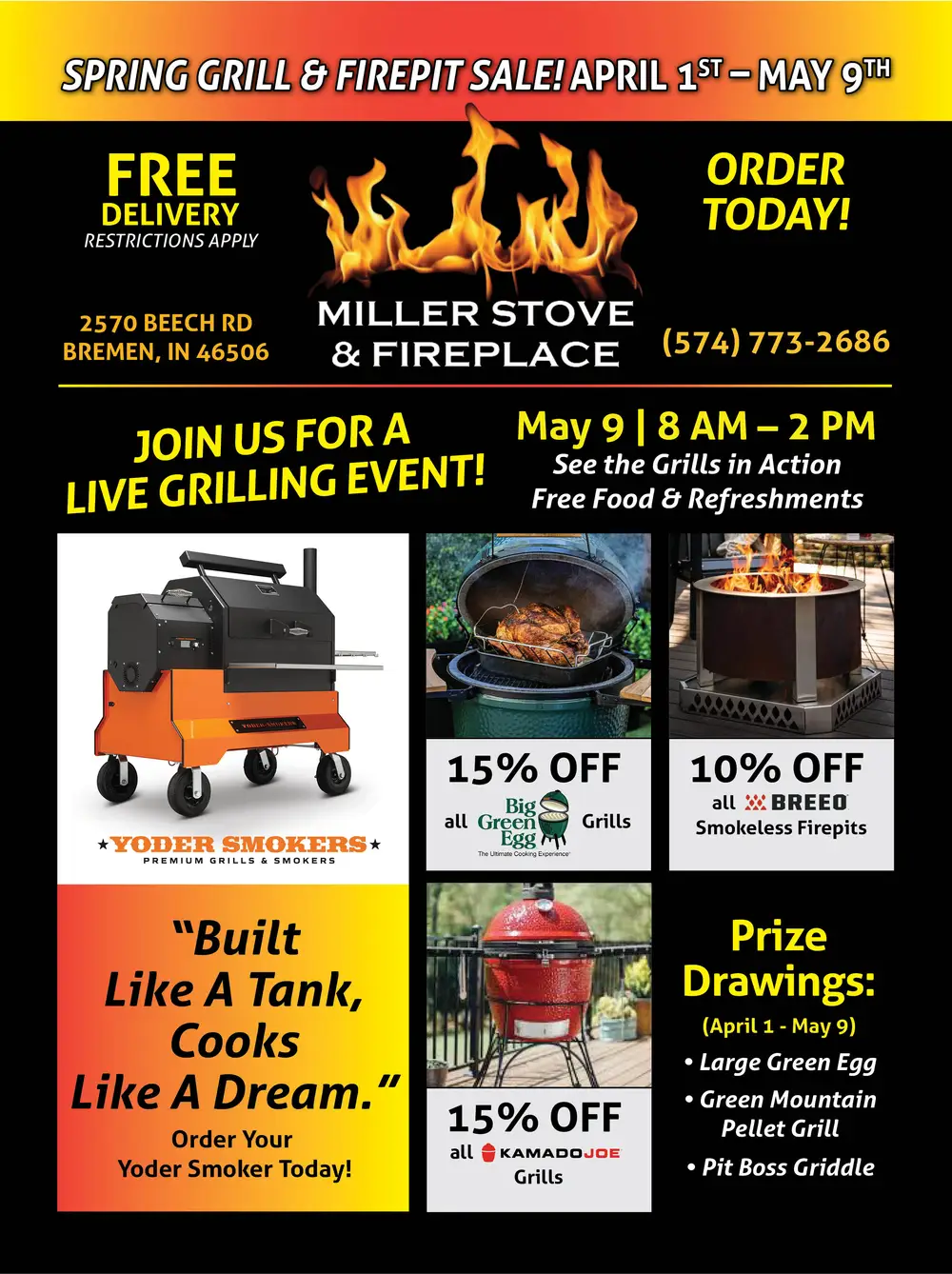 Miller Stove & Fireplace – Grills & Firepits in Bremen, IN
