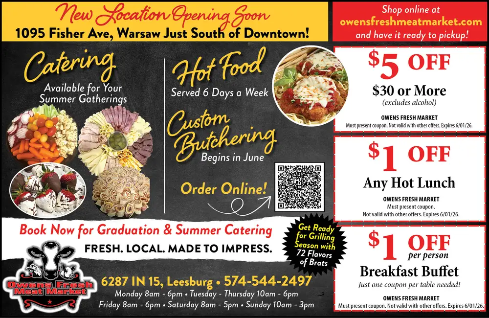 Owens Fresh Meat Market – Fresh Meats & Catering in Leesburg, Indiana