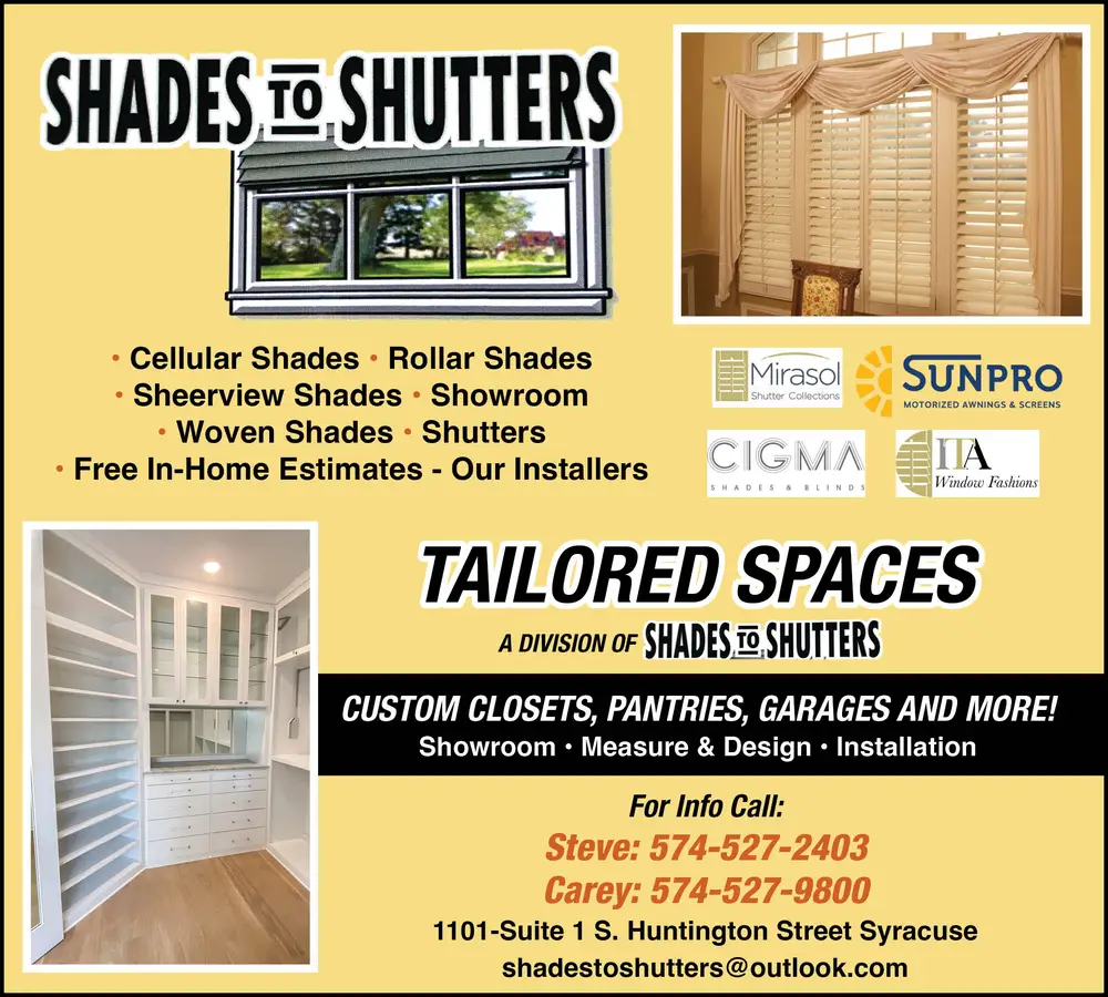 Window Treatments & Custom Closets – Syracuse, Indiana