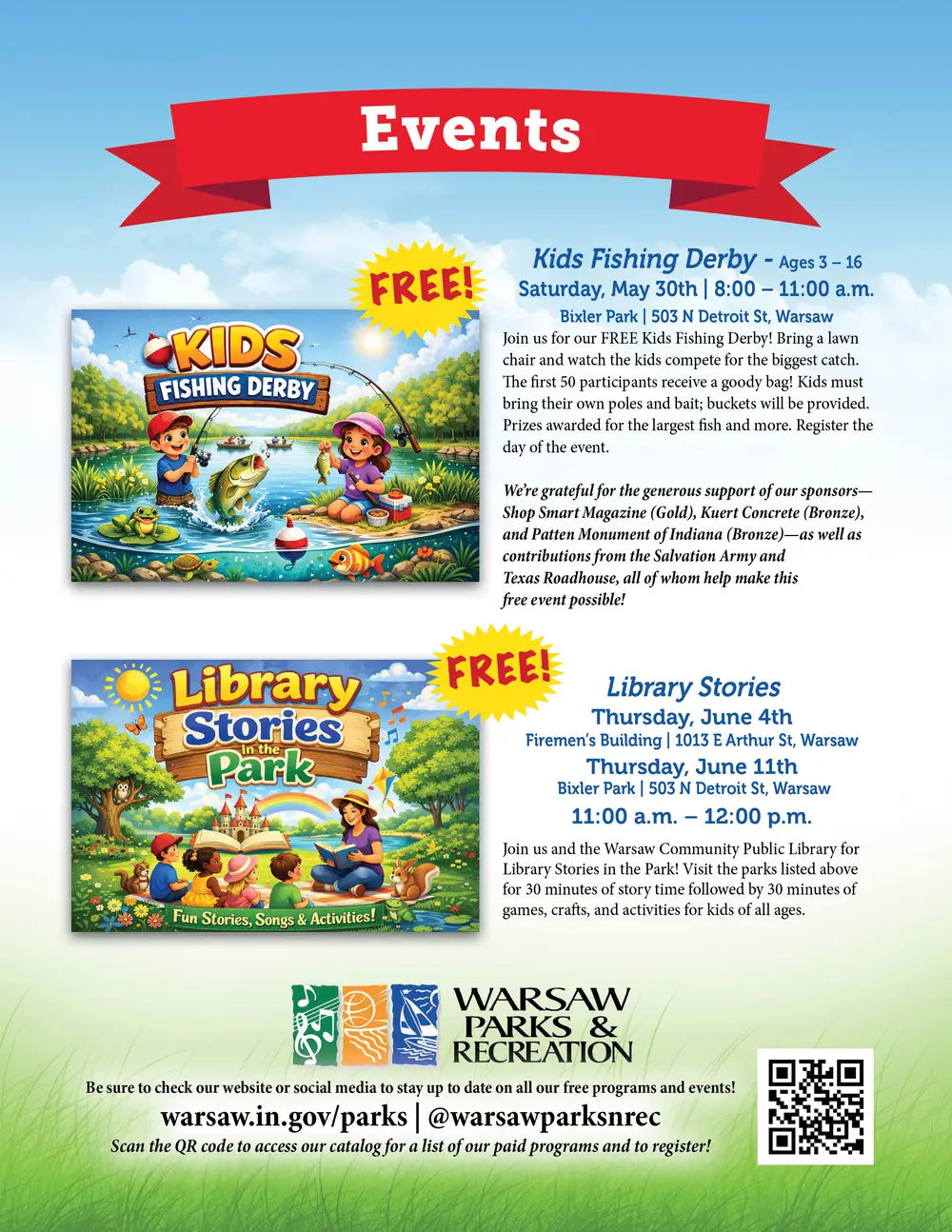 Community Events with Warsaw Parks & Recreation – Warsaw, Indiana