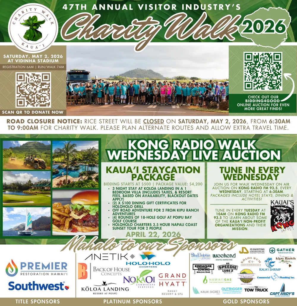 Kauai Charity Walk 2026 – Join the Community in Kauai, HI