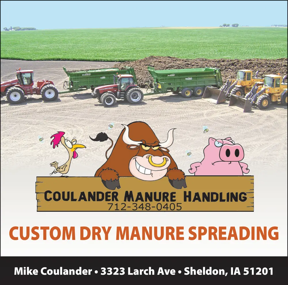 Custom Manure Spreading Services in Sheldon, IA