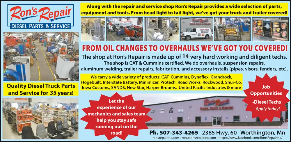 Diesel Truck Parts & Repair in Worthington, MN