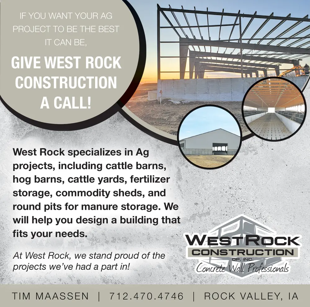 Ag Construction Projects in Rock Valley, IA – West Rock Construction
