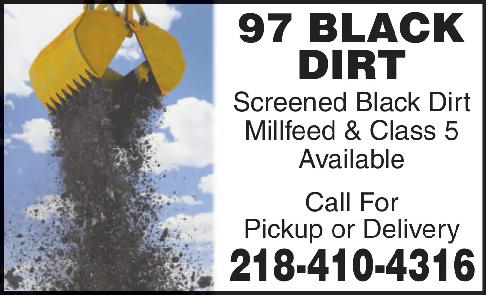 Screened Black Dirt Delivery & Pickup in Northern Minnesota