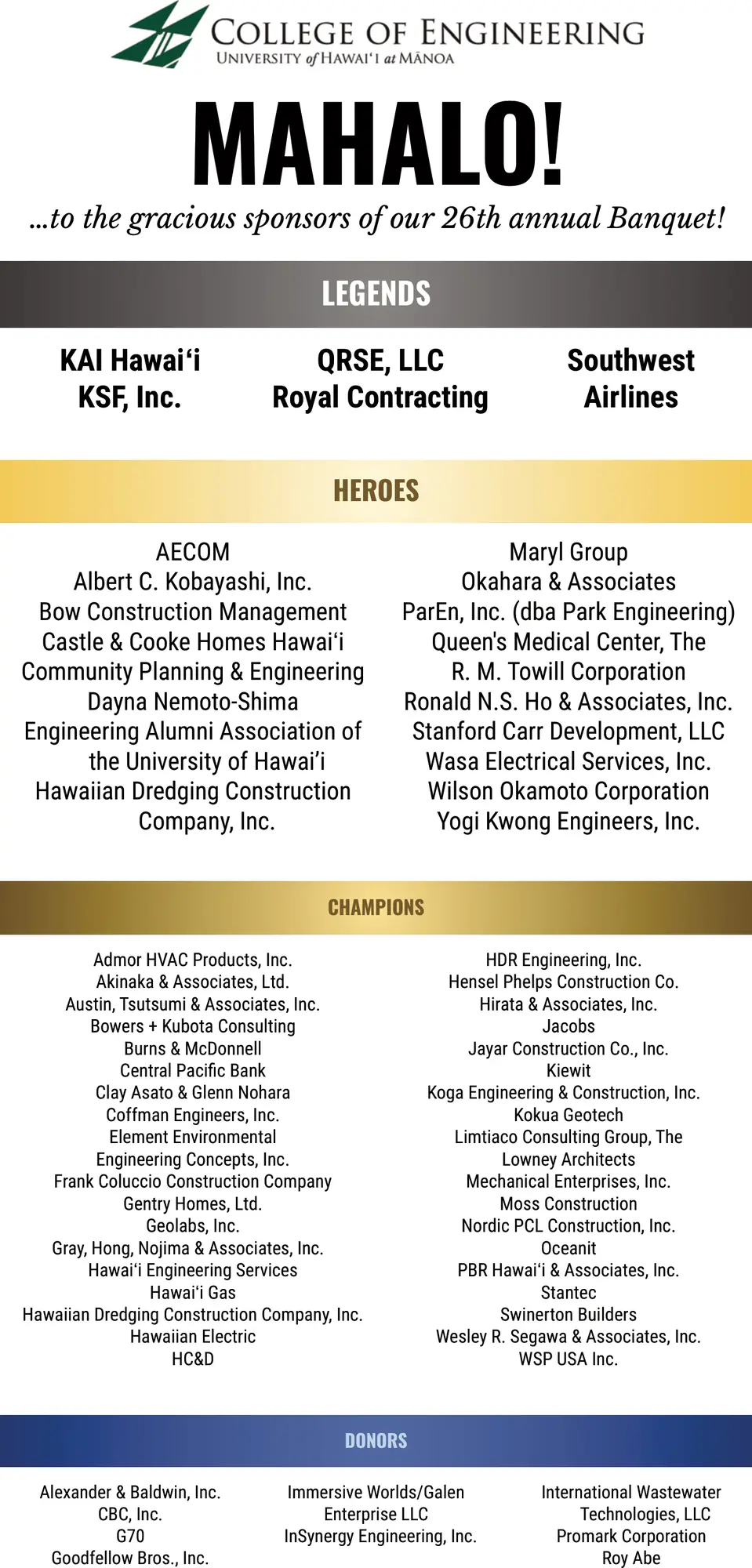 Engineering Education and Community Support in Honolulu, HI