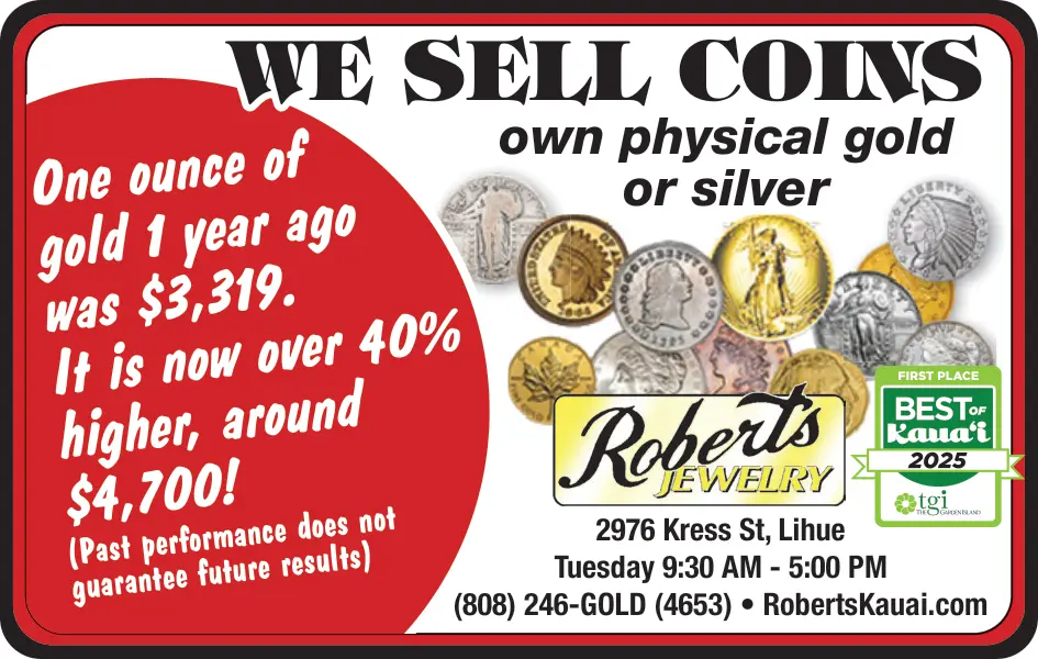 Gold & Silver Coins, Fine Jewelry in Lihue, HI | Roberts Jewelry