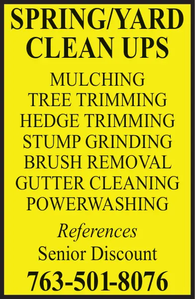 Spring Yard Clean Ups & Powerwashing in Central Minnesota