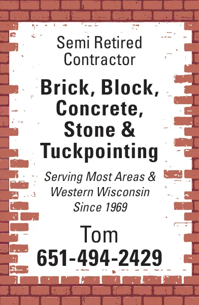 Brick, Block, Concrete & Tuckpointing in Central Minnesota