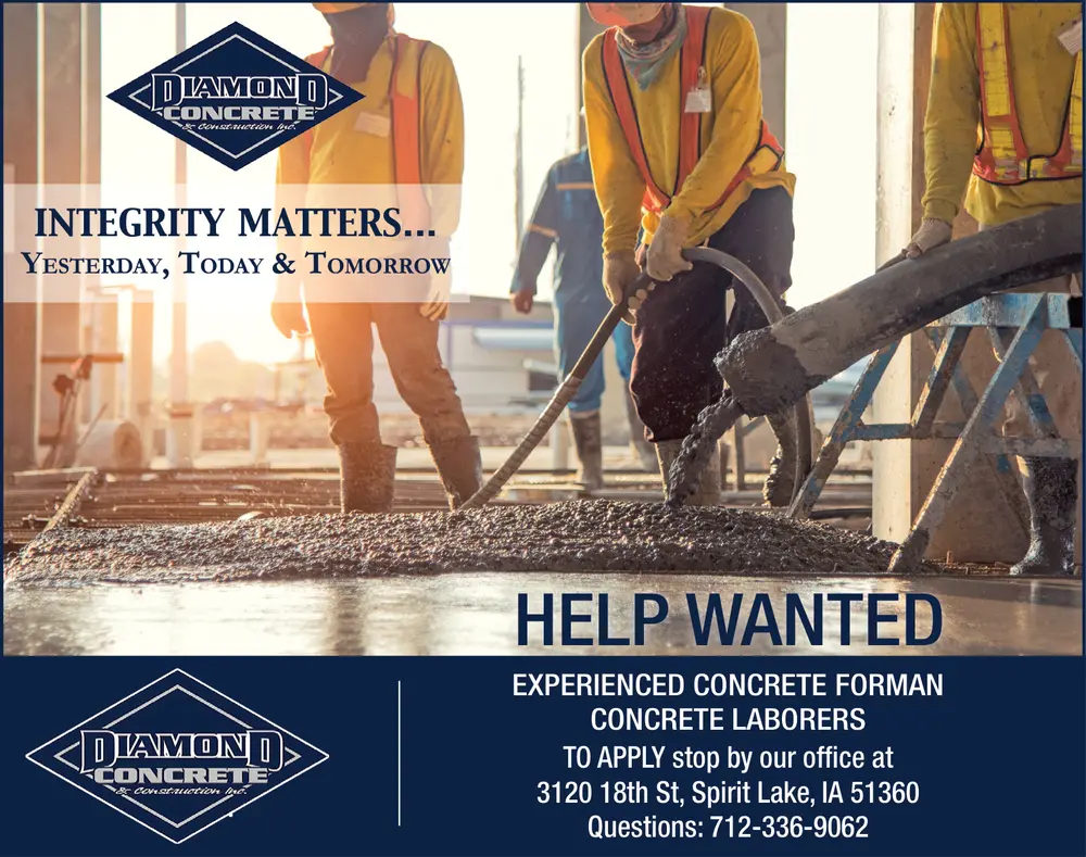 Diamond Concrete & Construction – Spirit Lake, IA