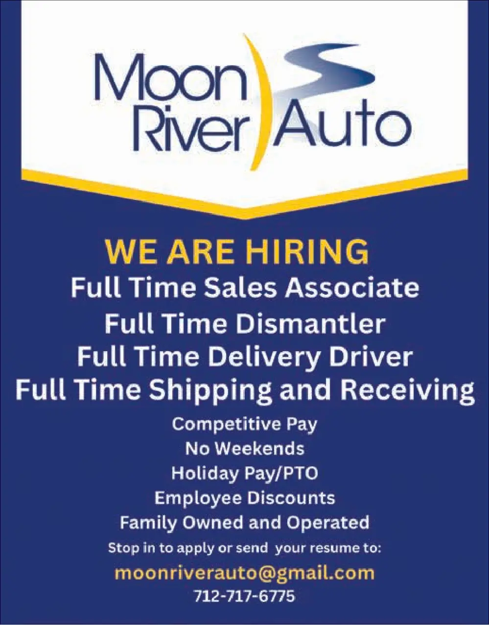 Moon River Auto Careers & Services in Iowa