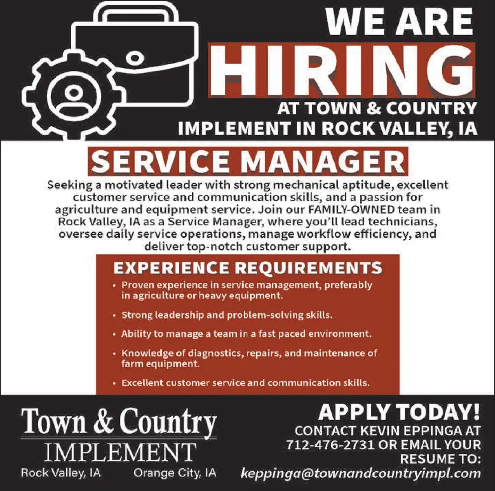 Agriculture Equipment & Service in Rock Valley, Iowa