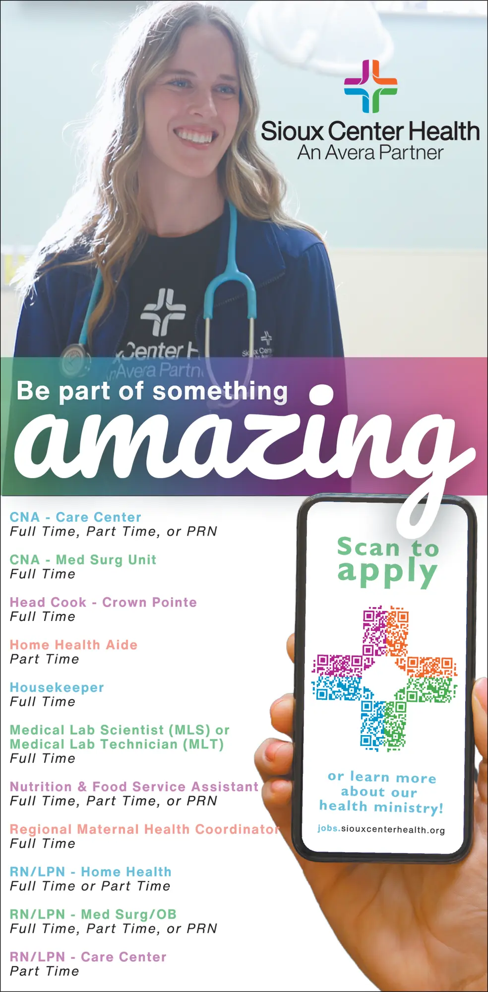 Begin Your Healthcare Career in Sioux Center, Iowa