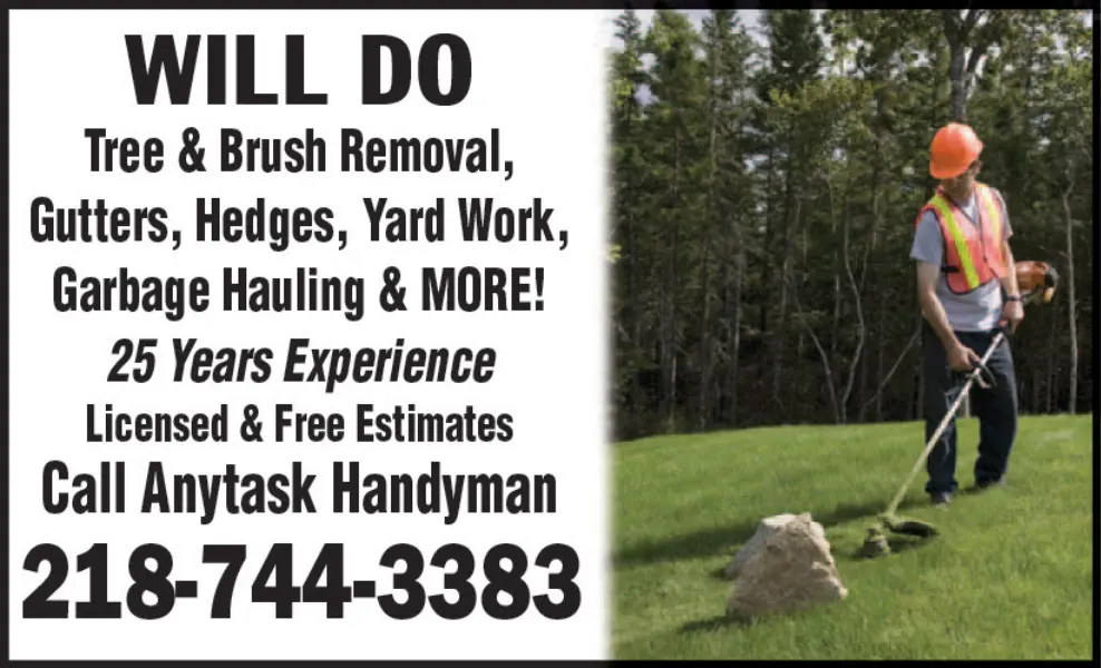 Tree & Brush Removal, Yard Work & Hauling – Northern Minnesota Handyman